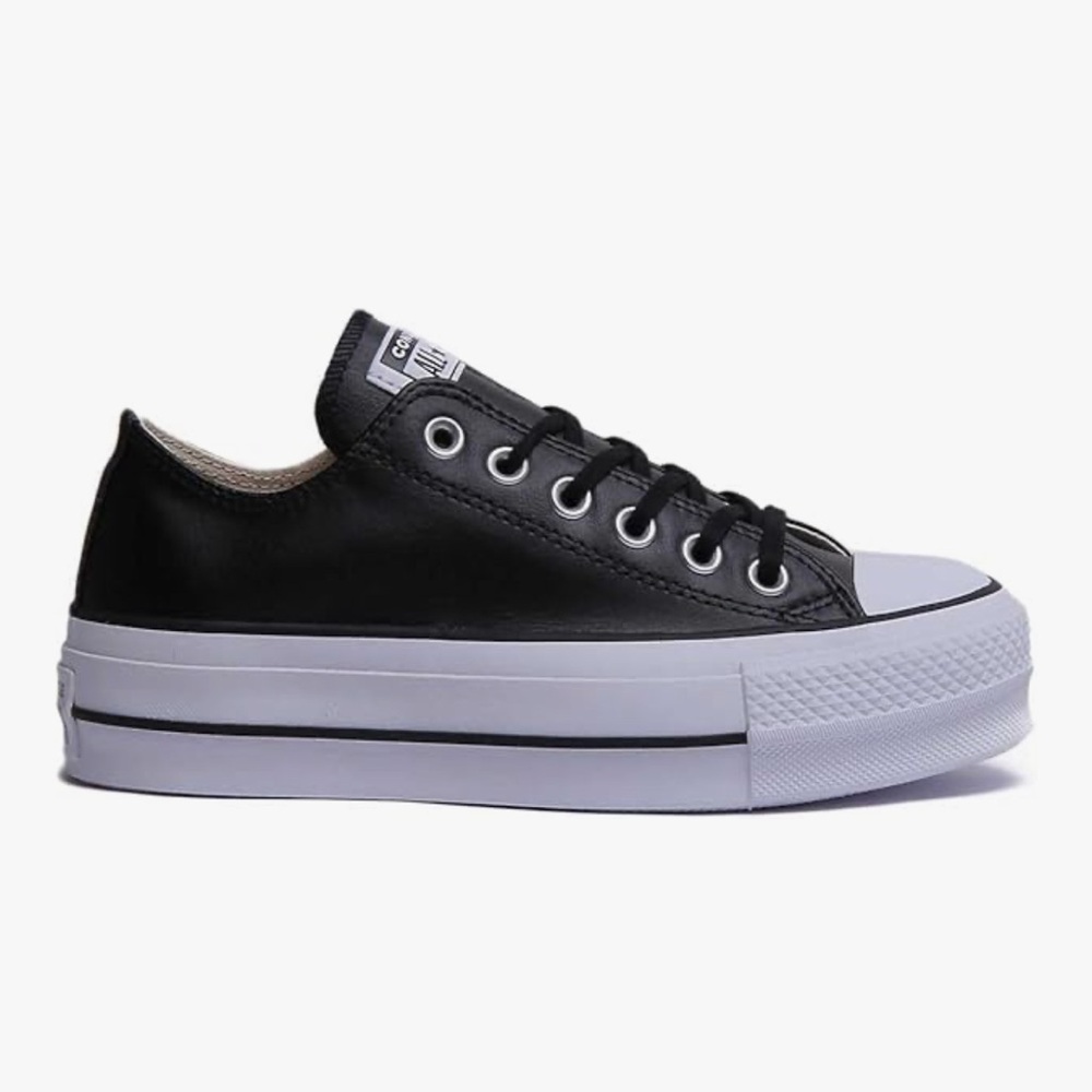 Brand NWOT Size 8 Leather Converse Chuck Taylor All Star Lift sneaker. - Picture 3 of 9